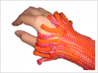 unikatissima Actinia Wristwarmers